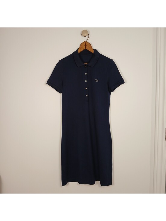 Lacoste Dresses & Skirts - Lacoste Polo Dress Women Navy Blue XSmall Cotton Stretch Casual Preppy